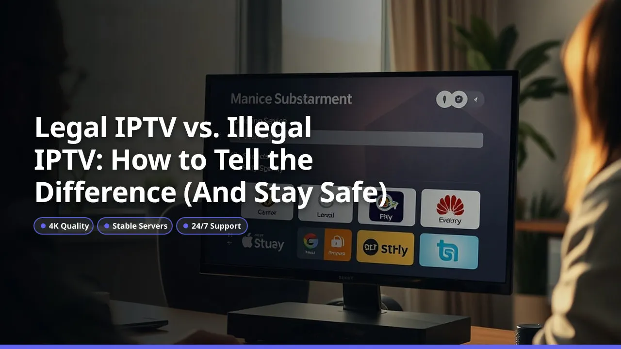 Legal IPTV vs. Illegal IPTV: How to Tell the Difference (And Stay Safe)